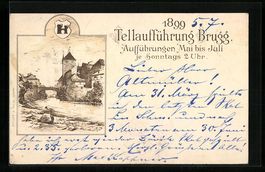 Litho Brugg, Tellaufführung 1899, Teila