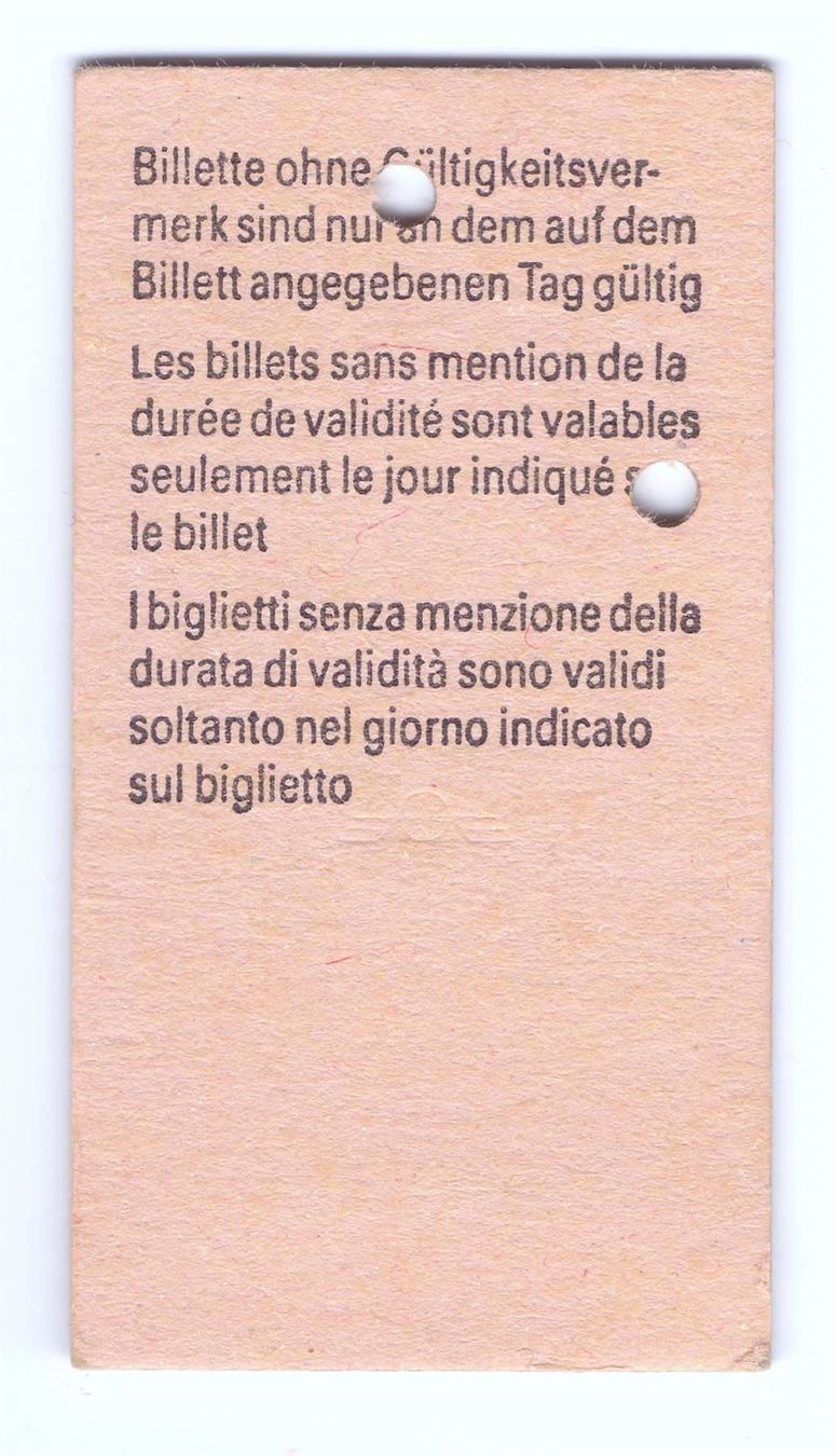 Biglietti: Billette Vevey - Lausanne – Usato da Langenthal venduto da Sammlungs_aus 1