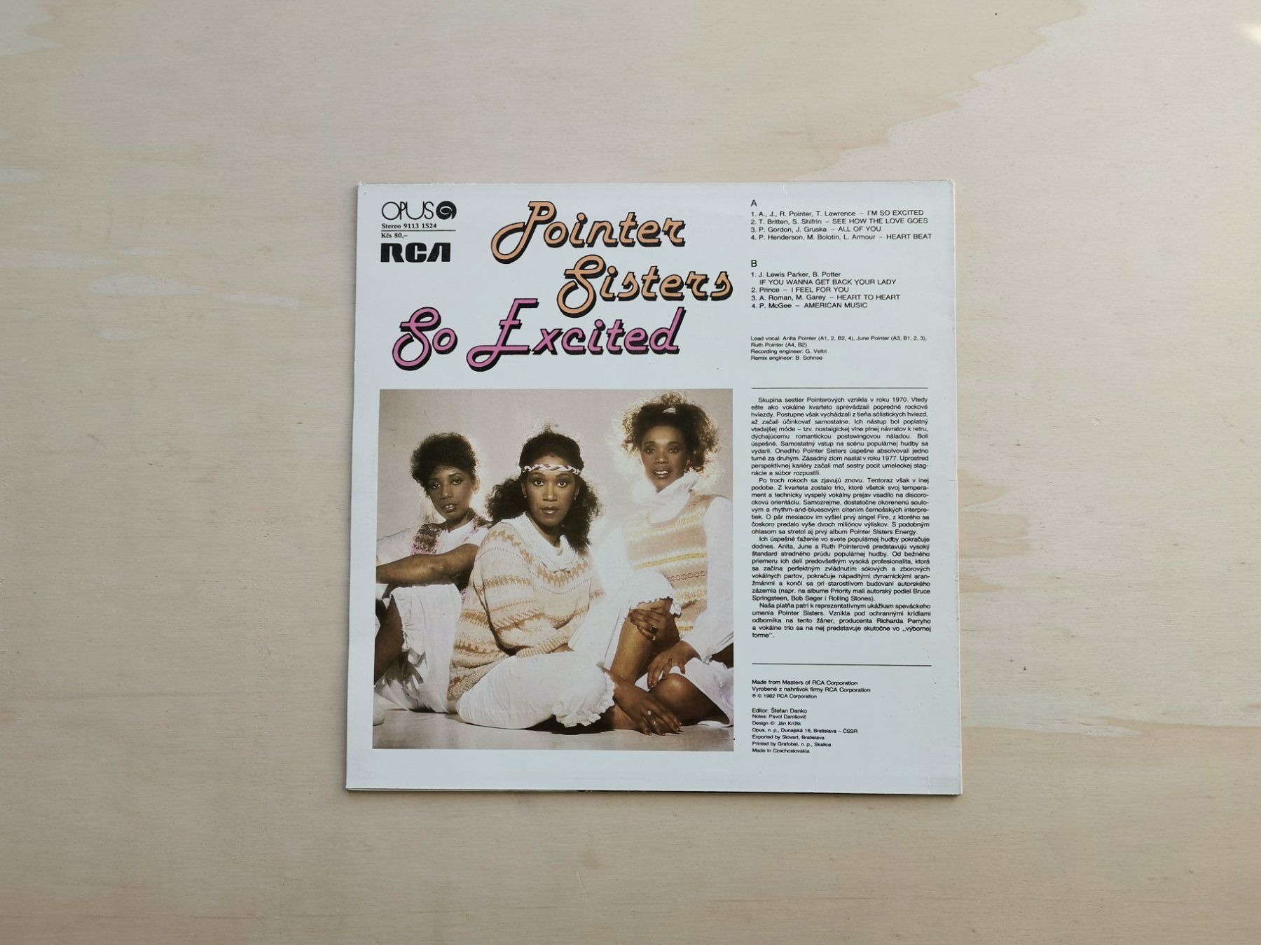 Dischi in vinile: Pointer Sisters – So Excited  CZ 85 – Usato da Ebikon venduto da kisuM 1