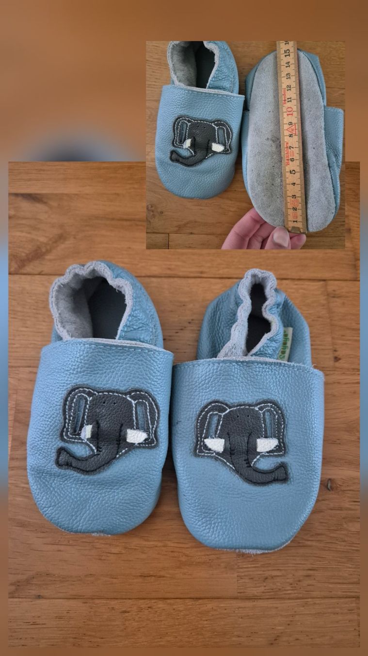 Scarpe per ragazzi: Lederfinken mit Elefant-Motiv grösse 24 – Usato da Mönchaltorf venduto da xen_h5t7