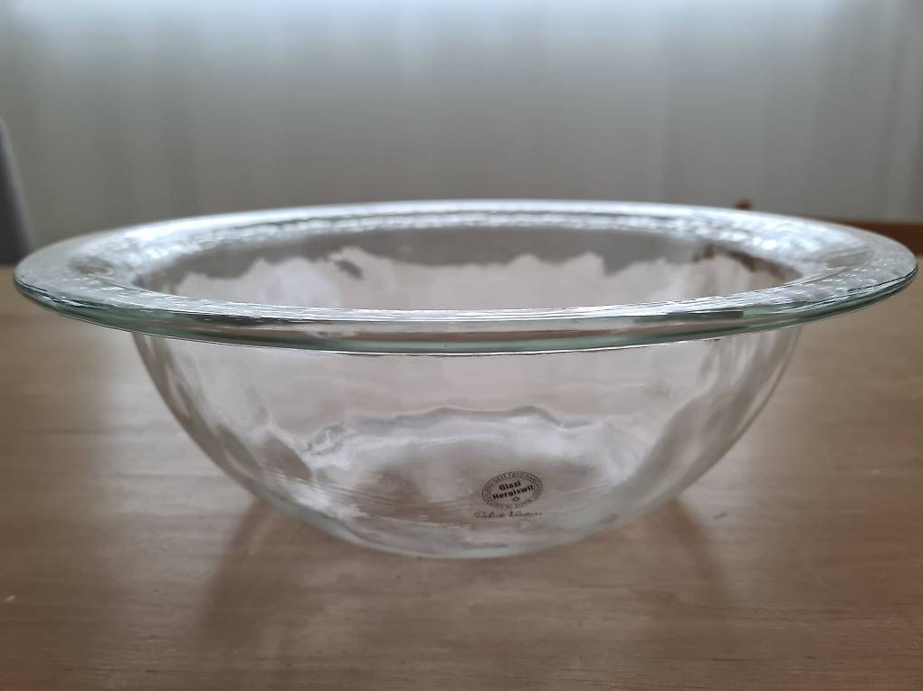 Ciotole: 2 Stk Glasi Hergiswil Glas Schale 28cm – Usato da Roggliswil venduto da Nleu