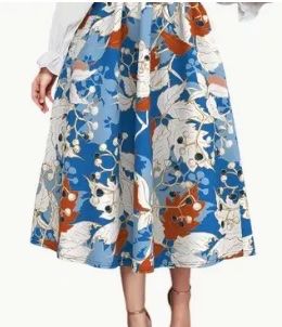 Chic Gonna di Manor-M/L-viscosa vita elastico- multicolore