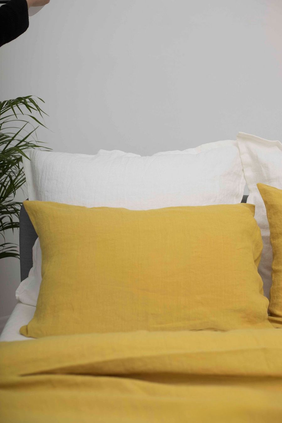 Biancheria da letto: Sonnengelb Leinenbettwäsche Set – Nuovo e nell'imballaggio originale da Affoltern am Albis venduto da EdelLinn 2