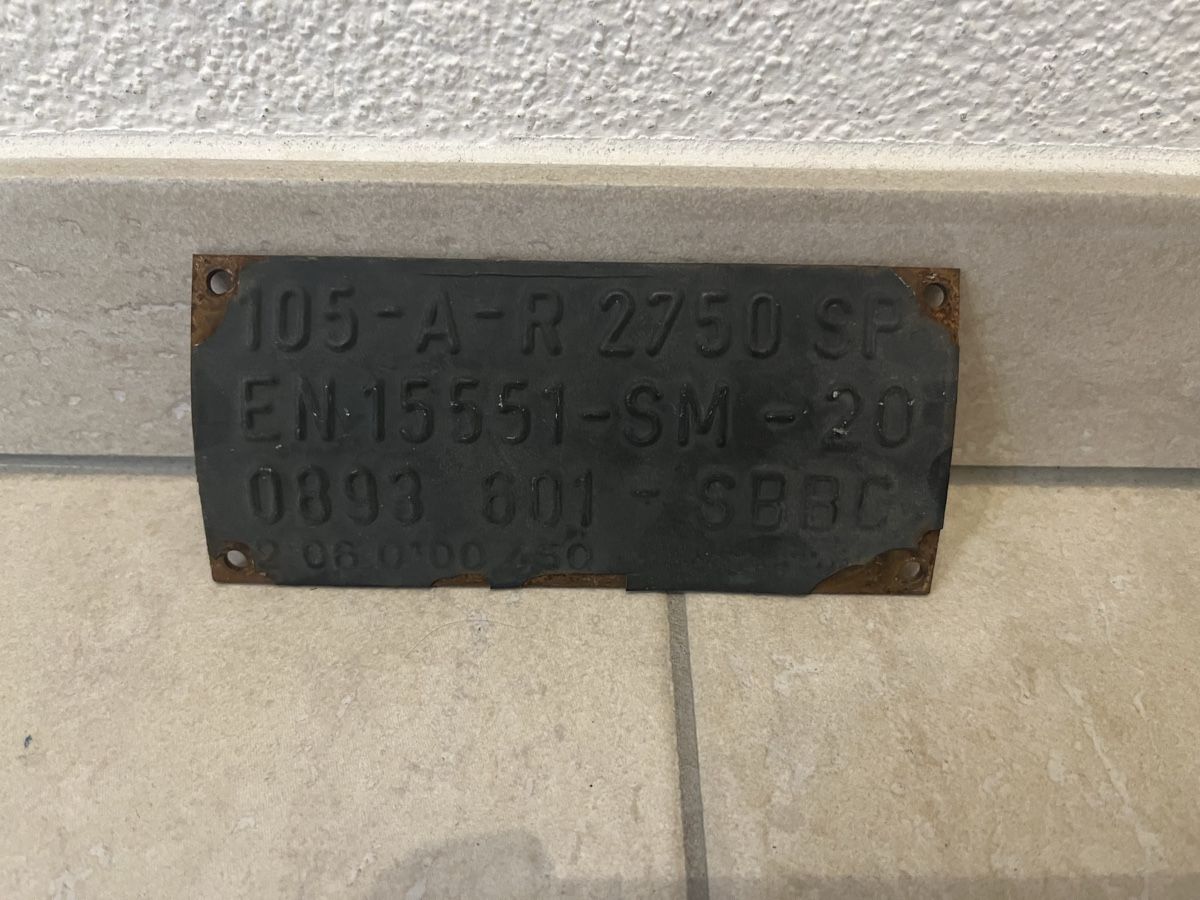 SBB/CFF/FFS Insegne: Orginales Güterwagen Schild der SBB Cargo – Usato da Stans venduto da Schwalmis2246
