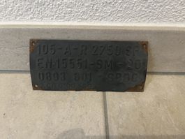 Orginales Güterwagen Schild der SBB Cargo