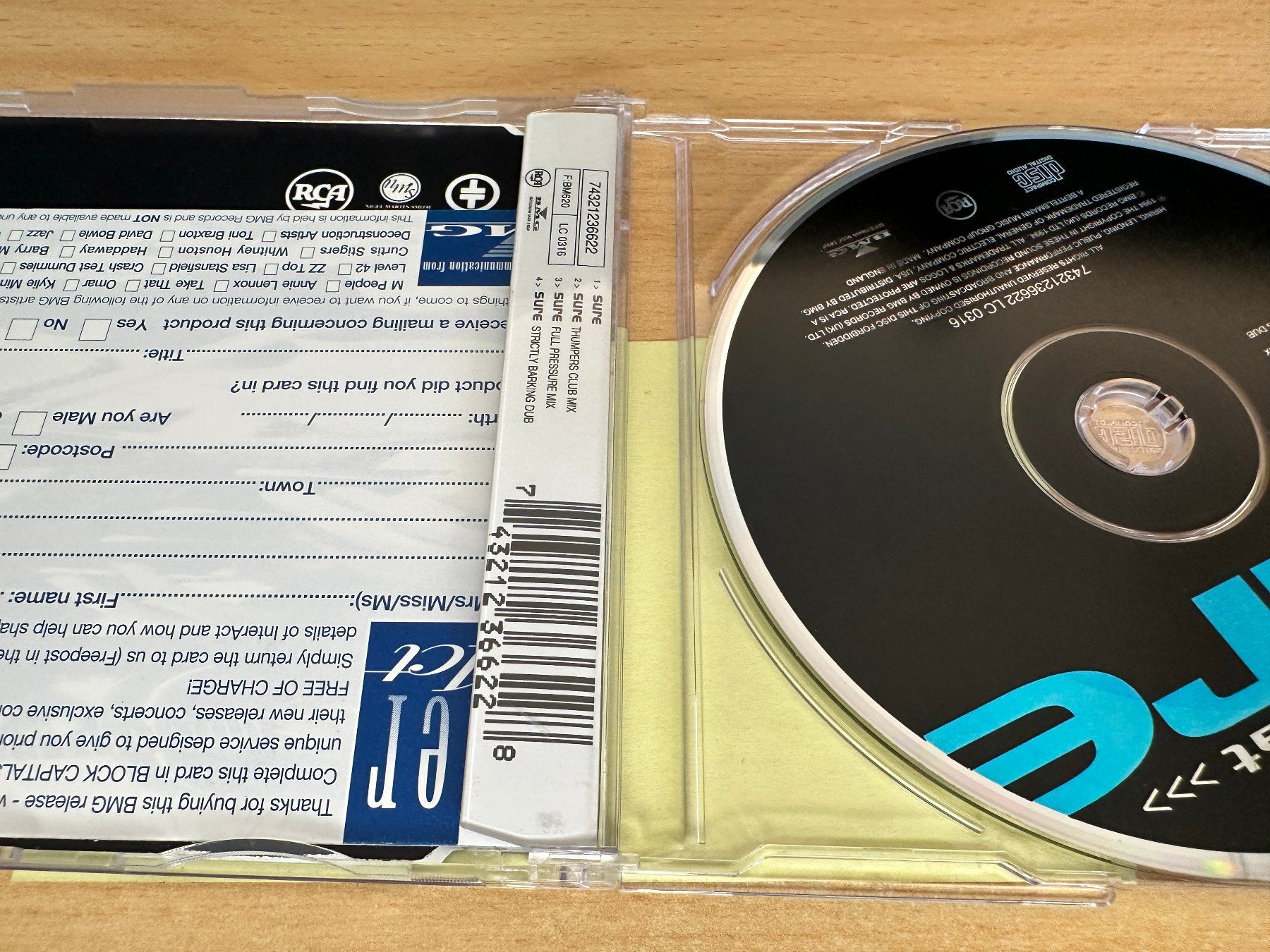 CD: Take That – Sure - Single CD – Usato da Rikon im Tösstal venduto da Alpenmutz 1