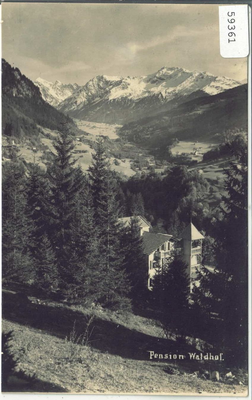 Cartoline postali: Pension Waldhof - Saas – Usato da Ettingen venduto da Kartenplanet