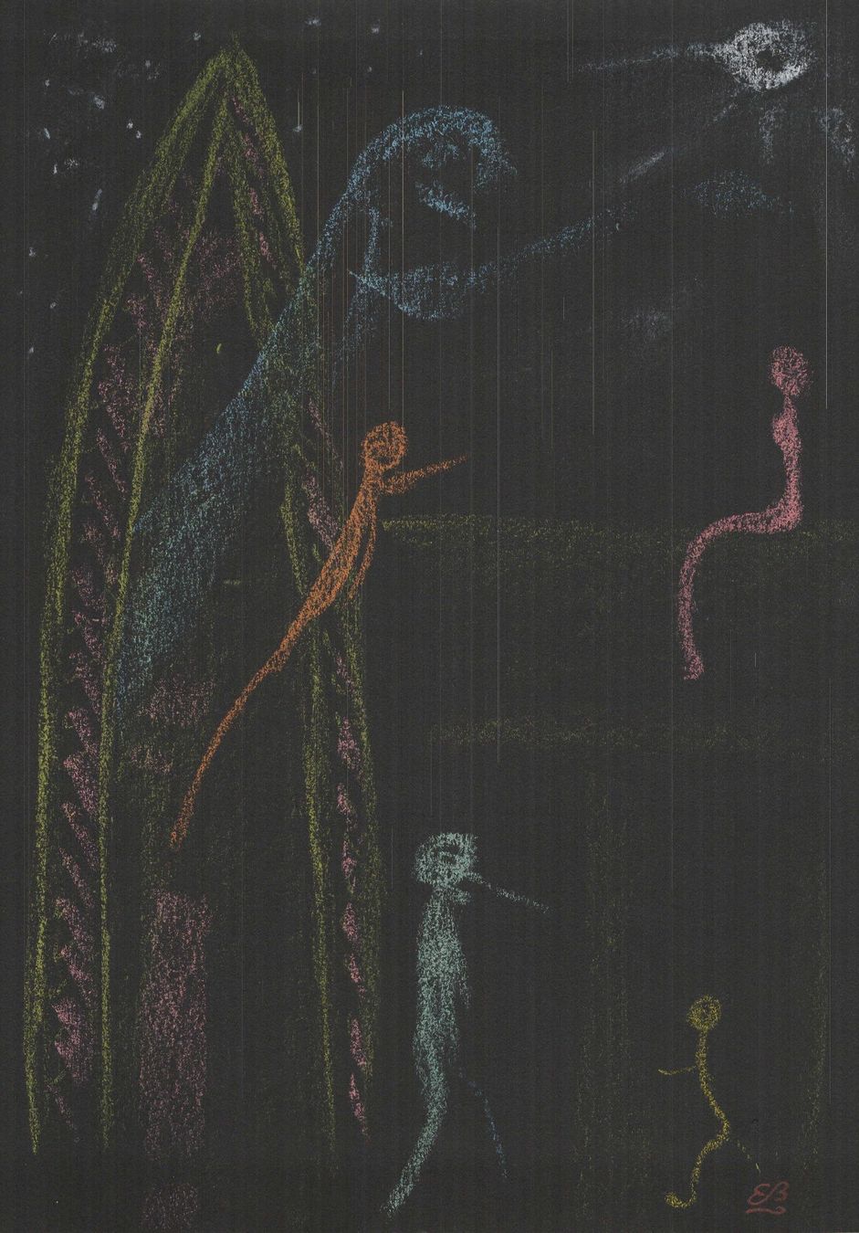 Dipinti: Zeichnung: Little ghosts – Usato da Fribourg venduto da erw_68dx