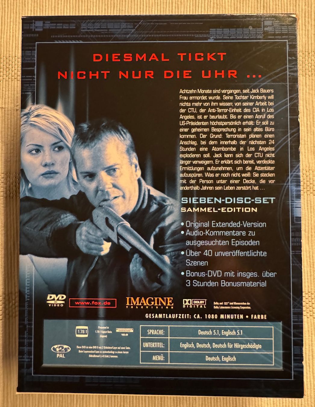 Tutti i DVDs: 24 - Season 2 - DVD - Kiefer Sutherland – Usato da Arbon venduto da drs64 1