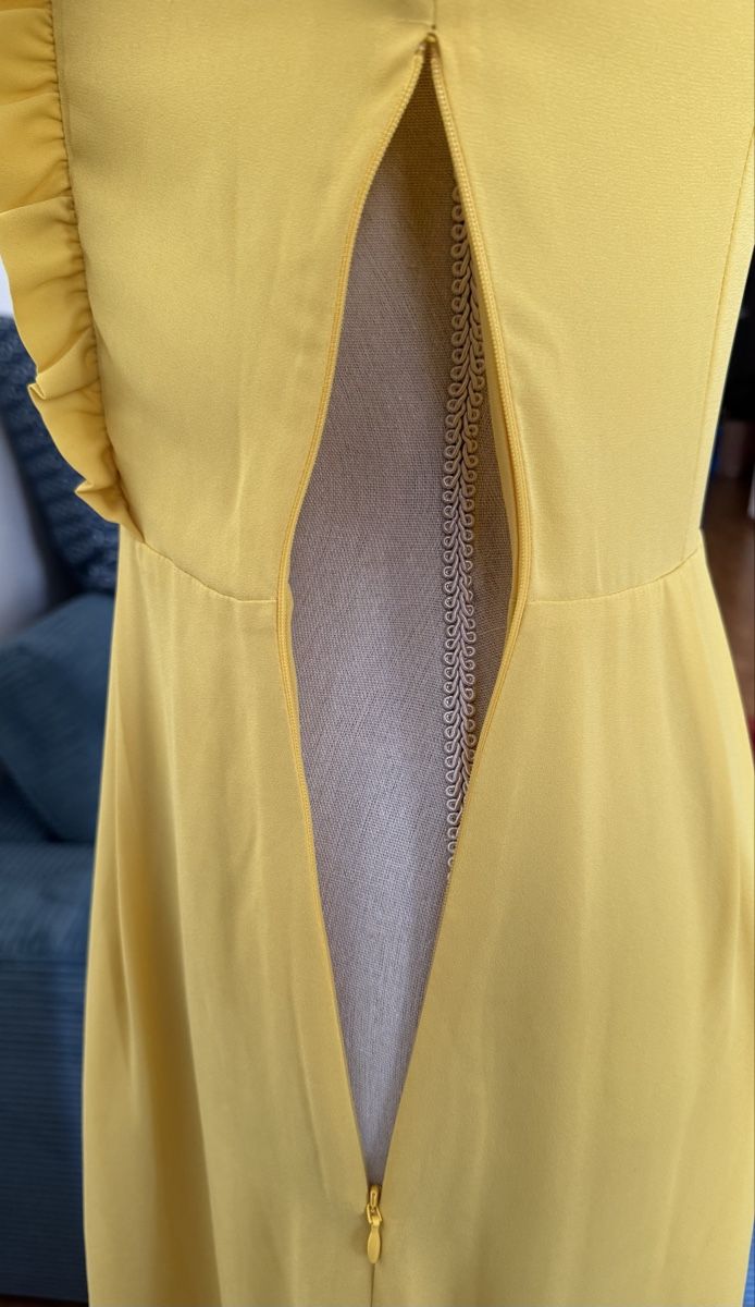 Claudie Pierlot Vestiti: Robe Claudie Pierlot, jaune, taille 36 – Nuovo (secondo la descrizione) da Morges venduto da sandy069 3