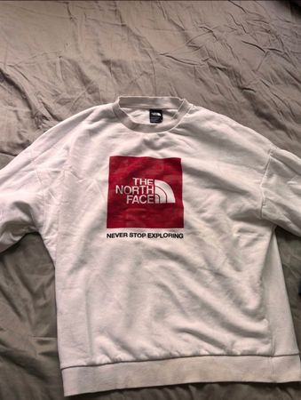 The north face pull blanc taille XL femme