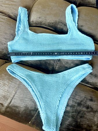 Bikini hellblau texturiert Damen Grösse M neu