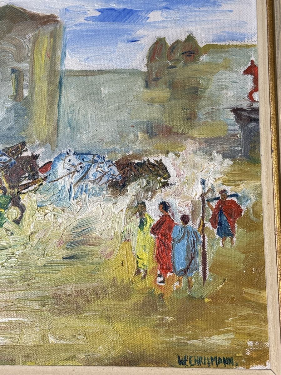 Gemälde: Gemälde W. Ehrismann 34x44 cm   B 52# – Gebraucht aus Grenchen von swiss.antiques 1