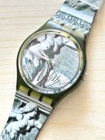 Swatch Uhr "Allegra" mit Engelmotiv, Gruen, Gebraucht
