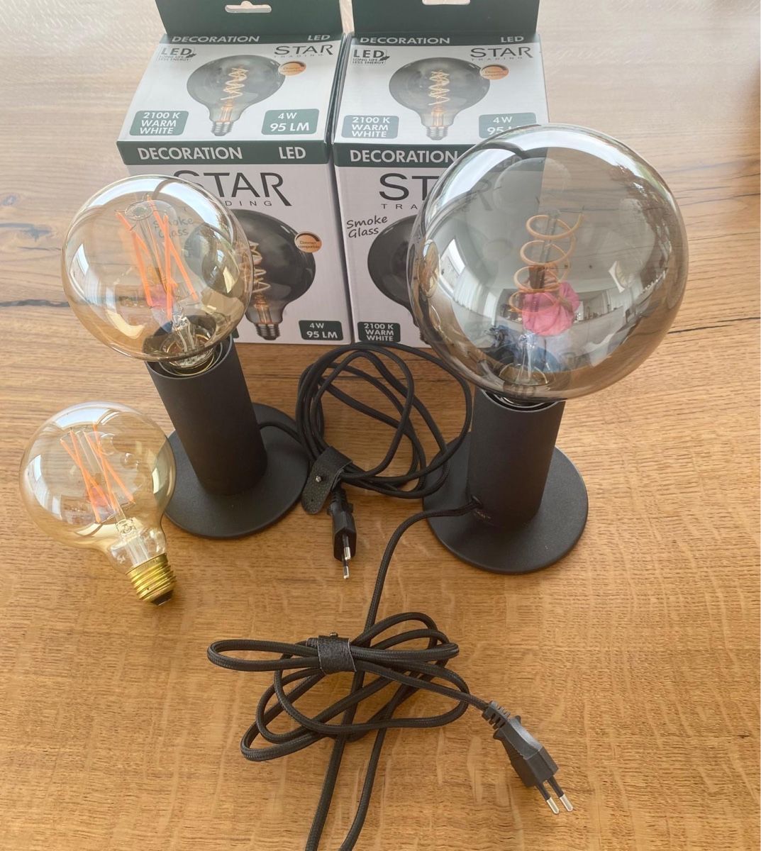 Lampade: 2 Nachttisch-Lampen – Nuovo (secondo la descrizione) da Obernau venduto da SIGGEW