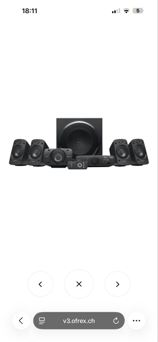 Logitech Lautsprecher: Lautsprecher logitech Z906 – Neu (gemäss Beschreibung) aus Nidau von lui_9w2t