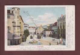 ST. GALLEN - Theaterplatz - 1902