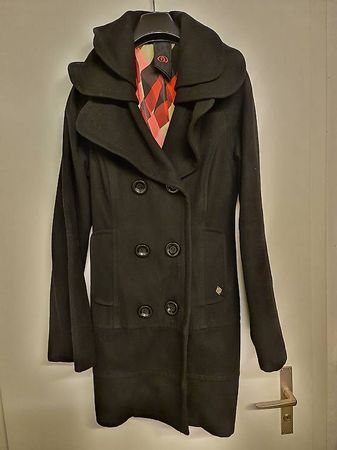 Elegante Damen Wintermantel von Woods, Gr. 38, Schwarz