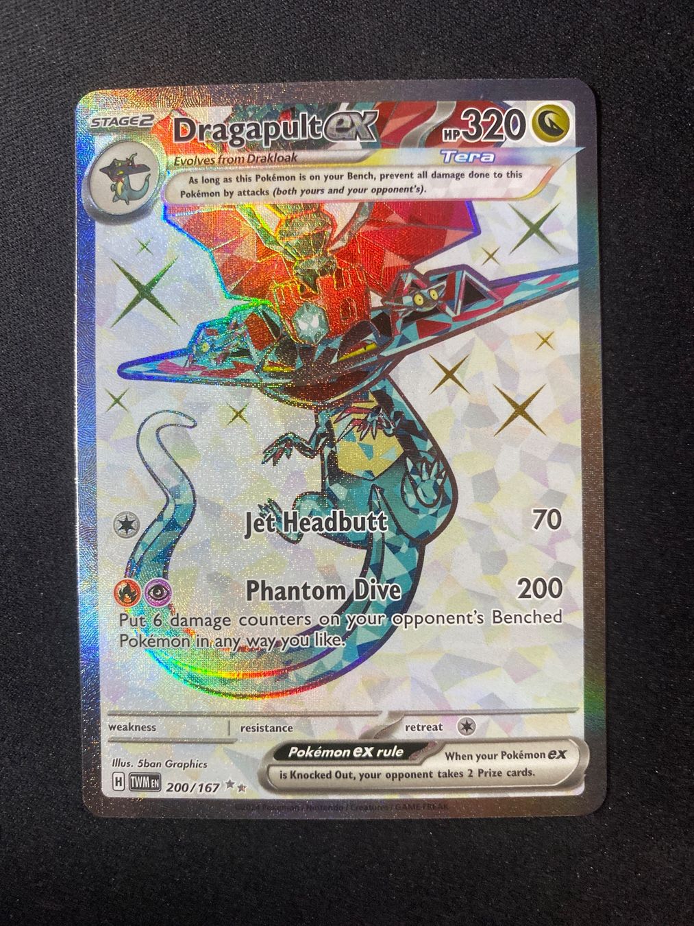 Pokémon Carte collezionabili: Dragapult ex 200 - Katapuldra ex - Twilight Masquerade - EN – Nuovo (secondo la descrizione) da Hausen AG venduto da Shrade