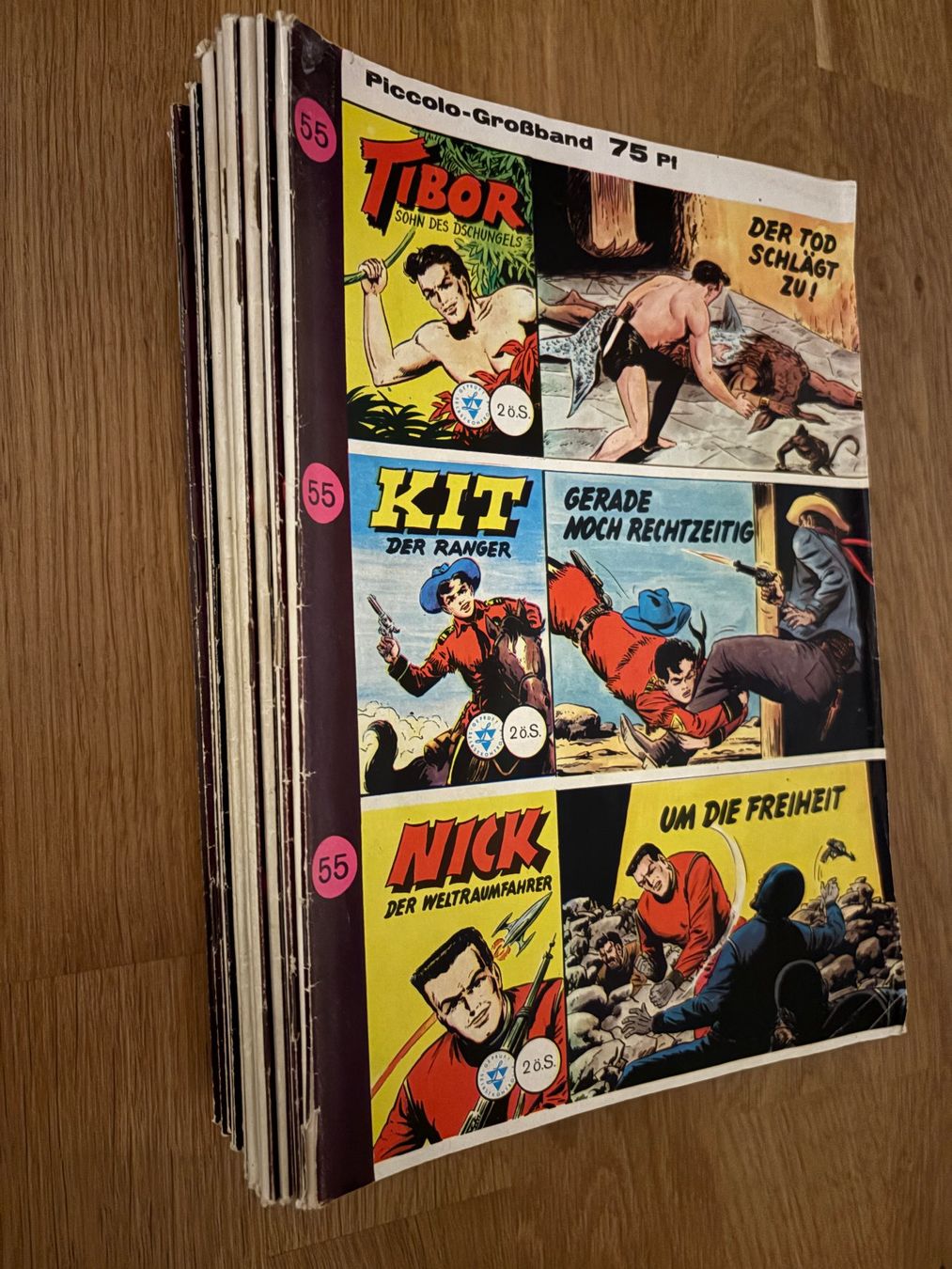 Fumetti: Comic Sammlung / TIBOR; KIT; NICK / 25 Piccolo-Grossbände – Usato da Rüeggisberg venduto da Nebel2005