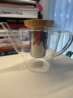 VIVA Scandinavia Glass Teapot with Bamboo Lid & Infuser 