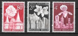 Belgien Serie 1010-1012 Genter Blumenschau * 15.2.1955