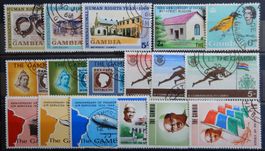 Gambia British Lot mit alten Werten III