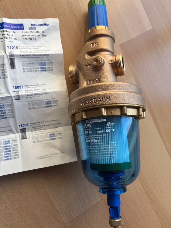 Produktbild von DN25 Durchflussregelventil Mit Sichtmesser – 4–15 L/min, Messing, Einstellbare Skala & Sicherheitsdruckentlastung