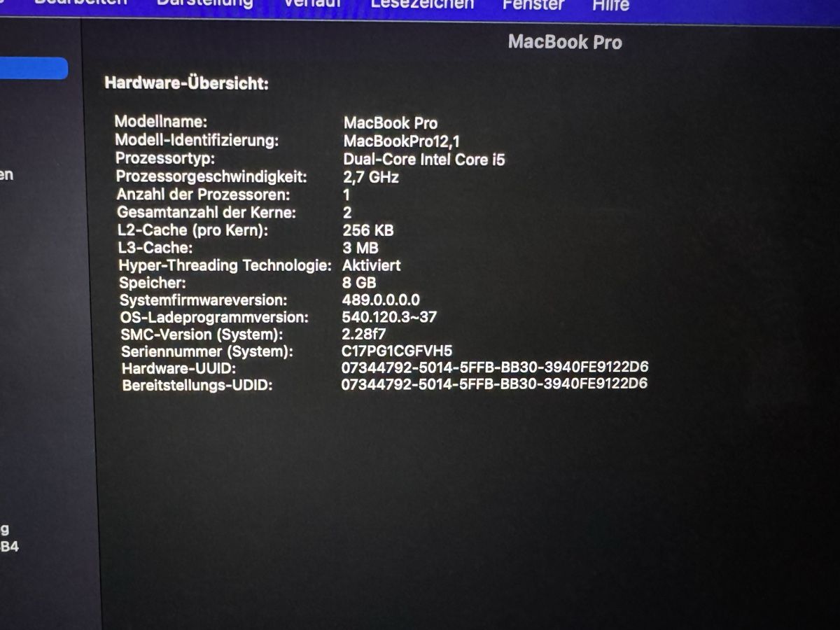 Apple Notebook: MacBook Pro 2015 – Usato da Affoltern am Albis venduto da frandr395 8