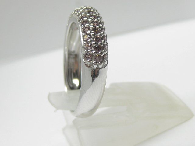 Anelli: Ring Silber 925 + MP rosa Steine Gr. 54 – Usato da Ermatingen venduto da Decovin 3