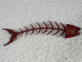 Fischskelett / Metall lackiert
