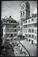 NEUCHÂTEL Fontaine du Banneret et la Tour de Diesse
