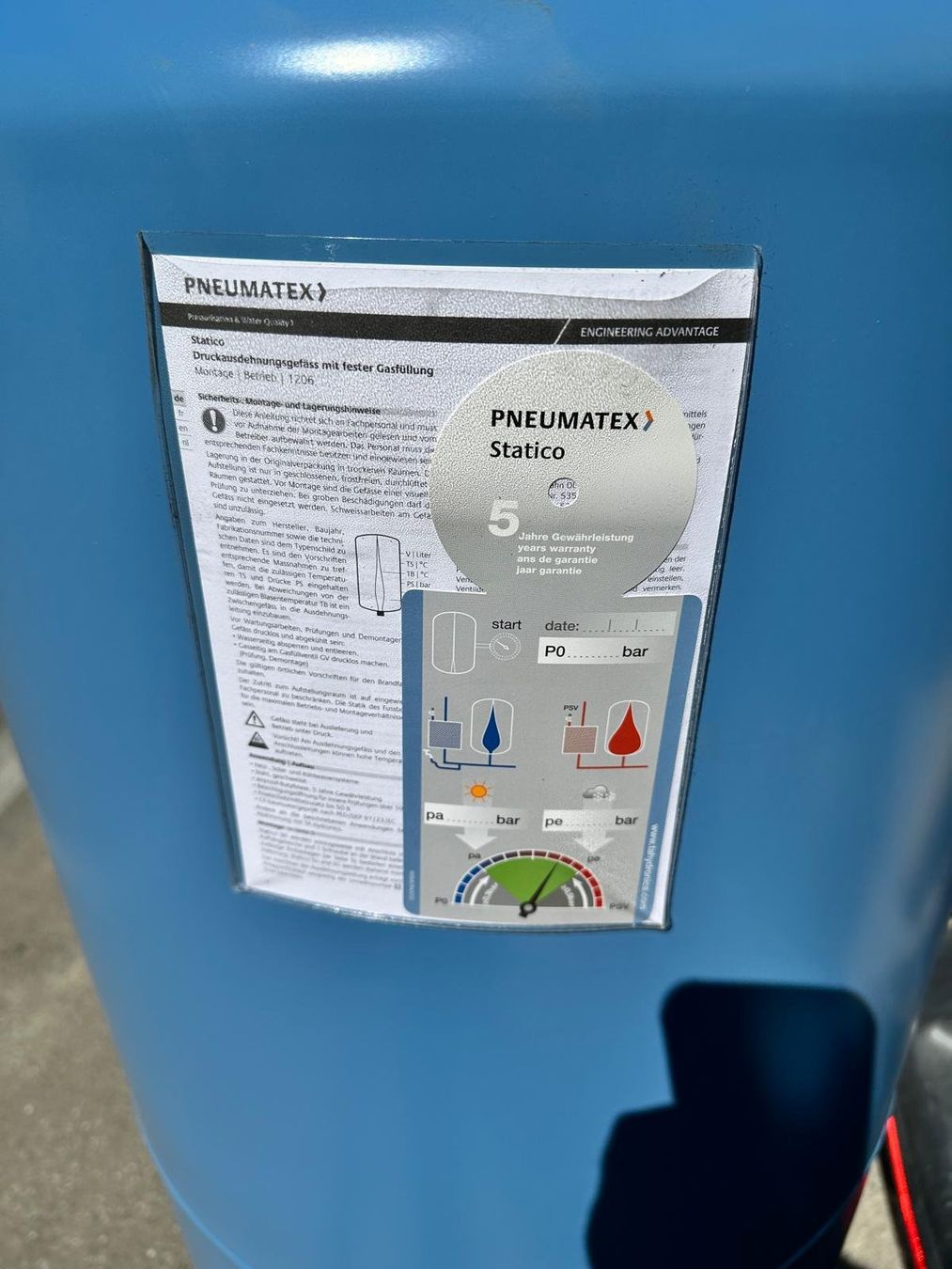 Heizgeräte: Druckausdehnungsgefäß PNEUMATEX – Gebraucht aus Spreitenbach von Space_X 4