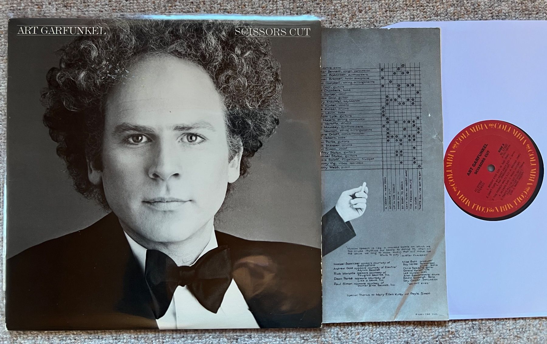 Dischi in vinile: Art Garfunkel – Scissors Cut LP GEWASCHEN – Usato da Unterseen venduto da vinylmore