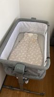 Kinderkraft Beistellbett NESTE UP dunkelgrau