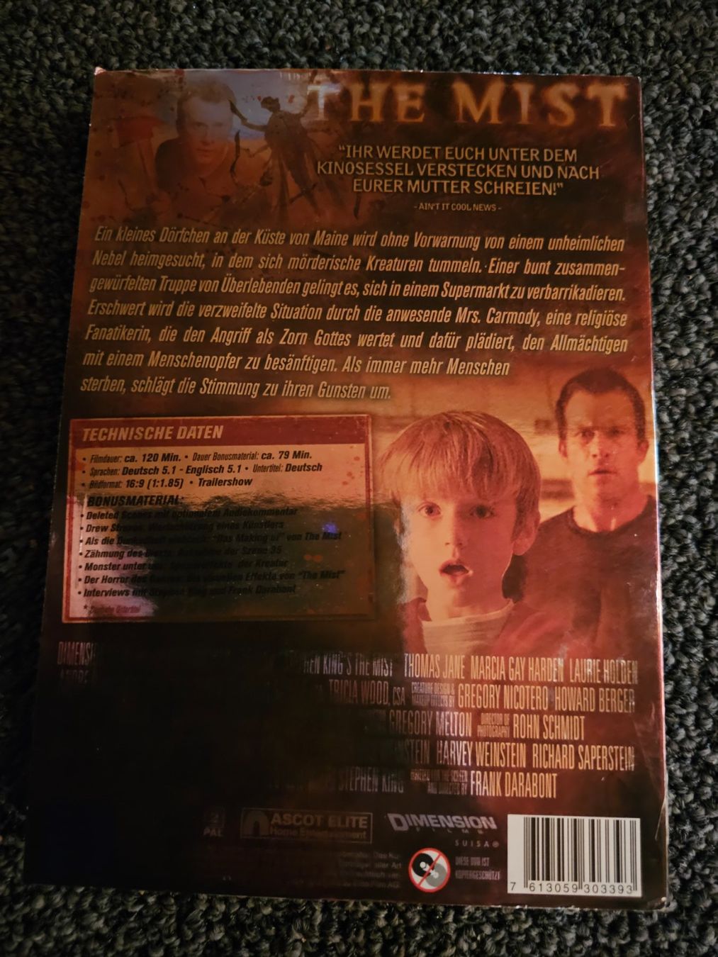 Alle DVDs: THE MIST (13818) – Gebraucht aus Ruswil von M71 1
