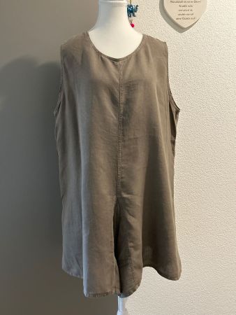 Long Shirt kaki von Iz Naiz 100% Leinen Gr. 3 /EU 44/46