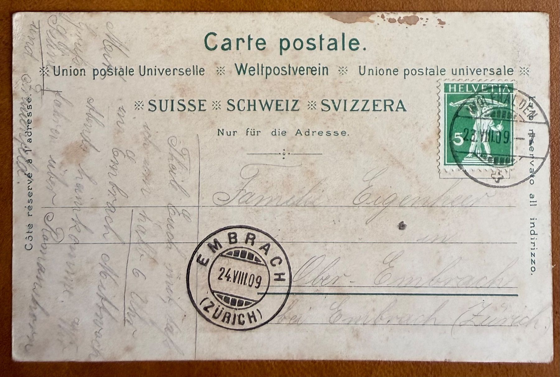 Cartoline postali: Appenzellerträcht - 1909 – Usato da Lutry venduto da Ediego 1