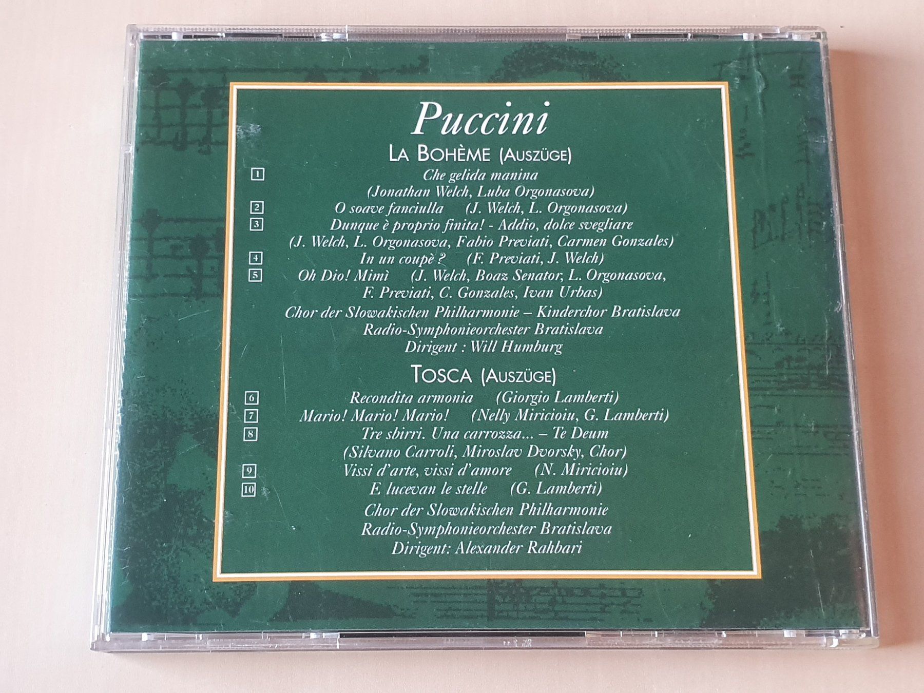 CDs: Puccini La Boheme Tosca – Gebraucht aus Stansstad von collectorsshop 1