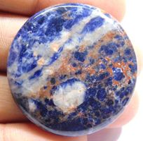 Cabochon L-2428 – Sodalith rund – 37X37mm – 63 Karat