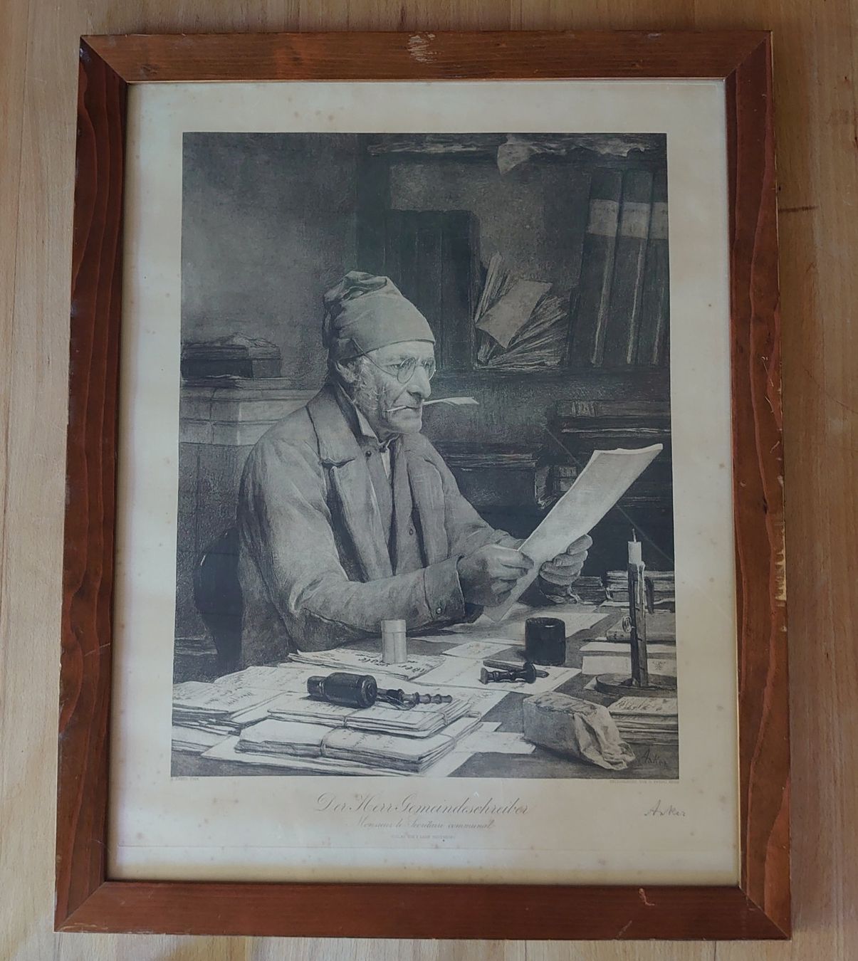 Foto & Immagini: Albert Anker Der Herr Gemeindeschreiber – Usato da Neuhausen am Rheinfall venduto da Boulderer