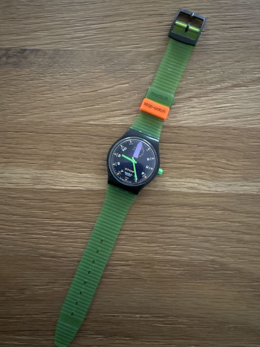 Swatch Orologi: Swatch Stop-Watch Jess Rush SSB100 – Nuovo e nell'imballaggio originale da Basel venduto da Touri94