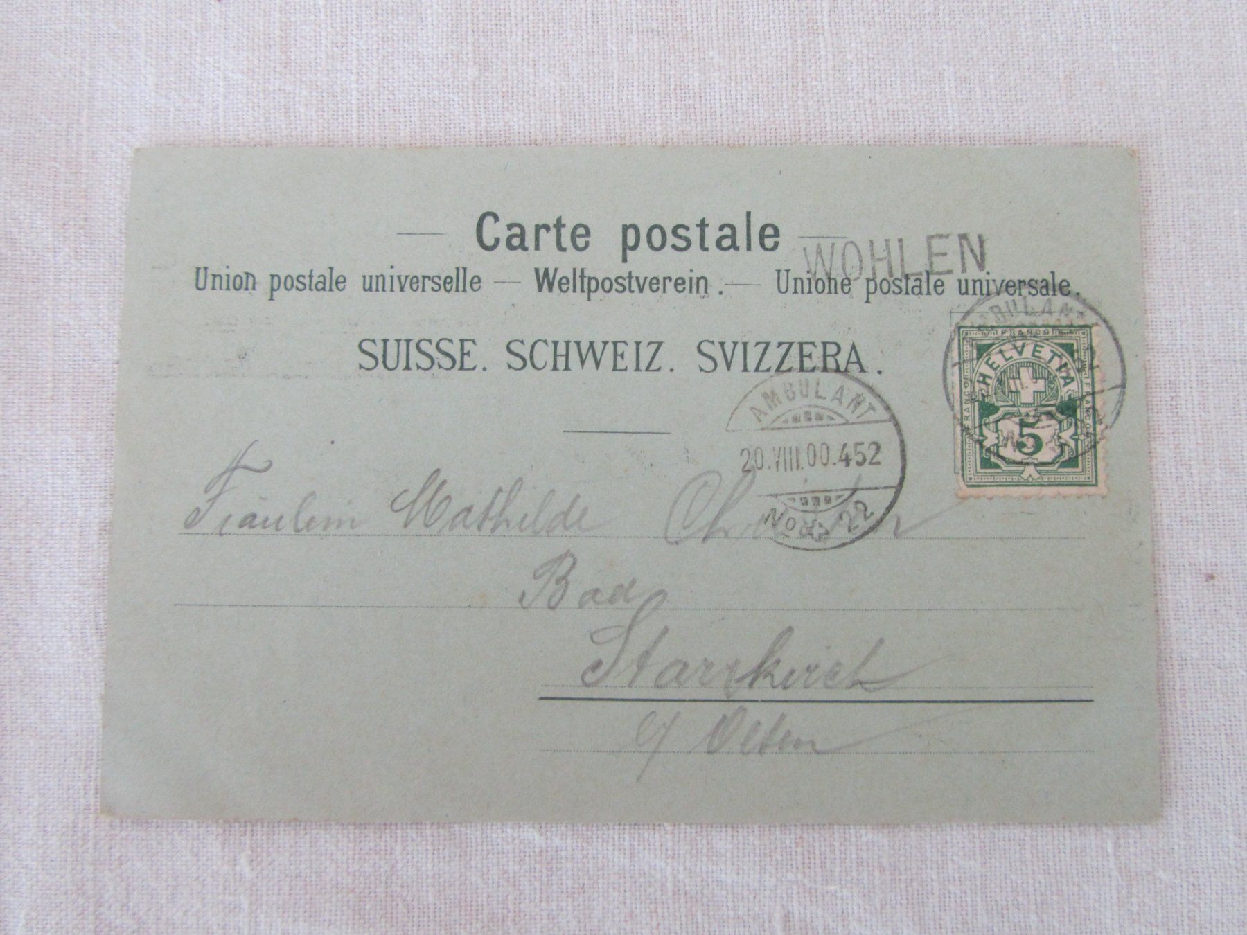 Cartoline postali: Wohlen, AG  /  Schulhaus – Usato da Seengen venduto da mikelele 1