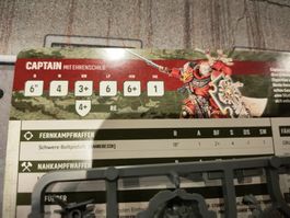 Captain mit Ehrenschild, Space Marines Warhammer 40k