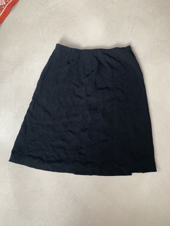 Emporio Armani Black Leg Slit Skirt TG. 38