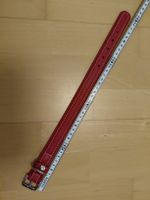 Hundehalsband 40cm. Rot, Leder