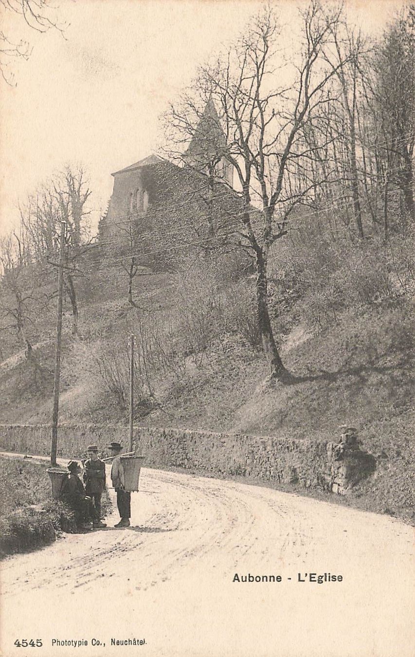 Cartoline postali: Aubonne église – Usato da Biasca venduto da Blenio71