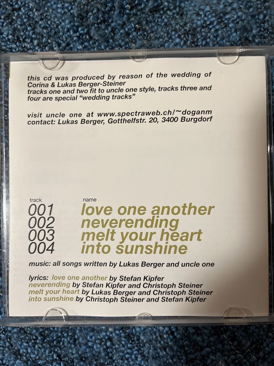 CDs: Uncle One - Uncle One – Gebraucht aus Lützelflüh-Goldbach von Deiv4 2
