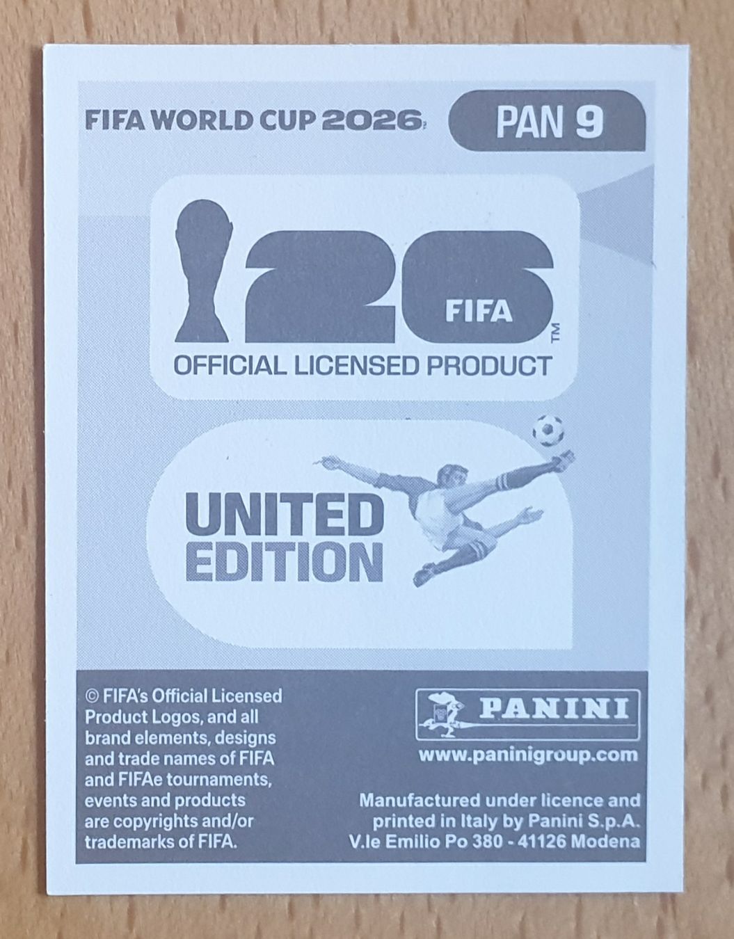 Panini Carte collezionabili: Panini WM 2026 Panama CESAR BLACKMAN – Nuovo (secondo la descrizione) da Einsiedeln venduto da MGXX 1