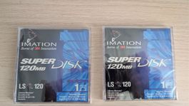 2× Imation SuperDisk LS-120 120 MB originalverpackt Retro